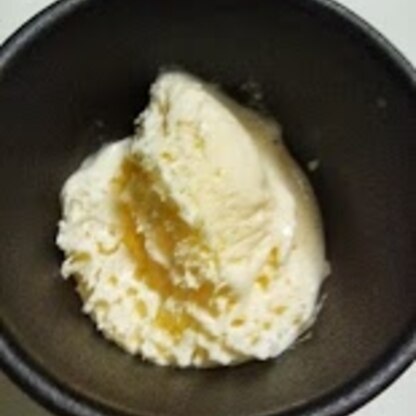 画像は少し溶けかけていますが、すごく美味しかったです♪初めてアイスクリームを作りました。猛暑にピッタリのレシピをありがとうございました～☆